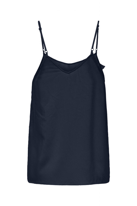 Top bretelles Selina bleu marine femme