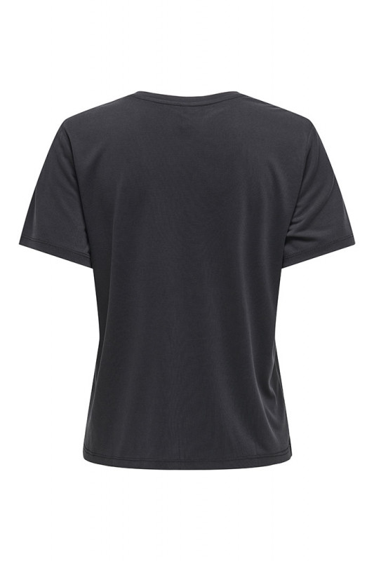 T-shirt Hannah col V noir femme Only