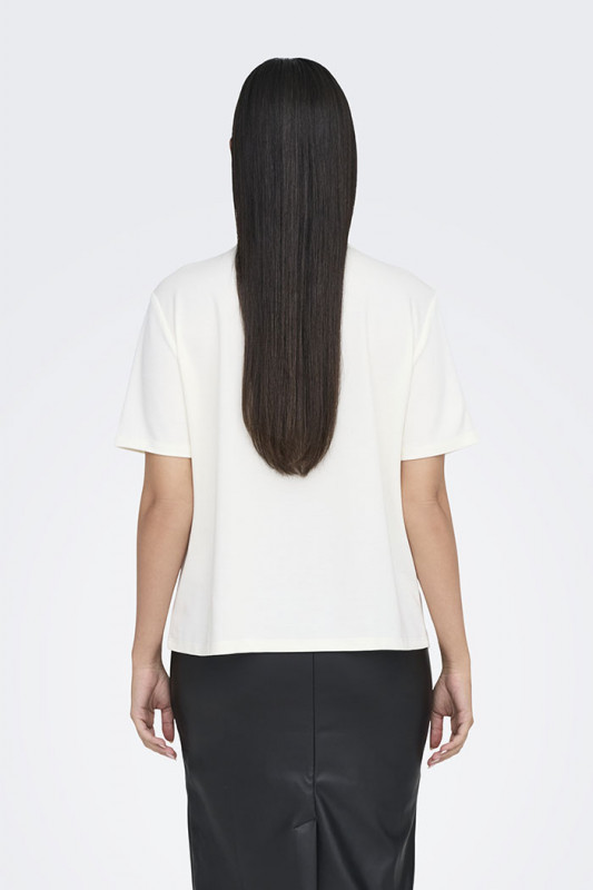 T-shirt Hazel modal blanc