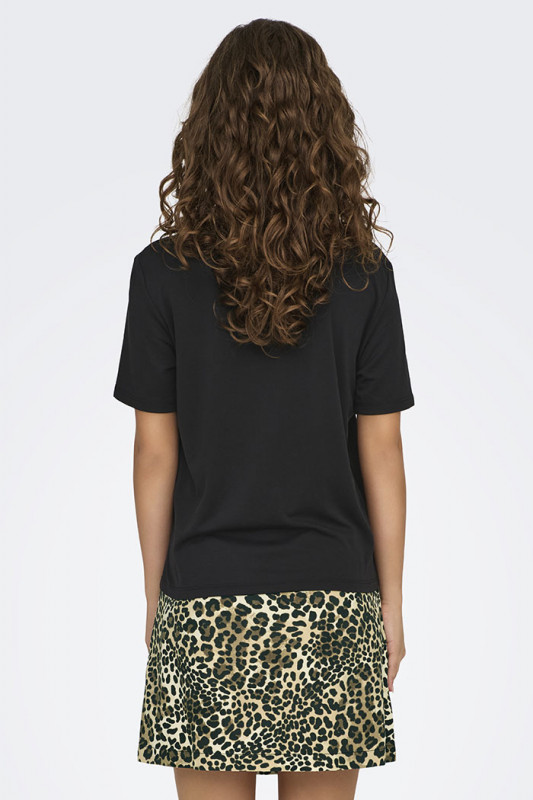 T-shirt Hazel modal noir