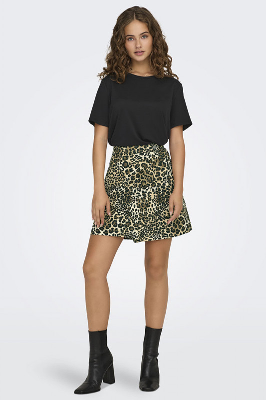 T-shirt Hazel modal noir JDY col rond