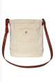 Bucket bag Heritage écru en coton