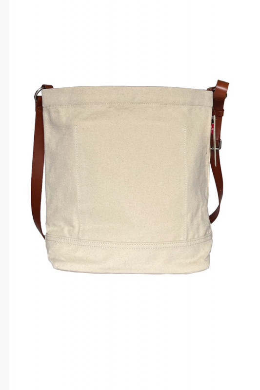 Bucket bag Heritage écru en coton