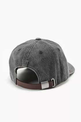 Casquette relaxed dad Heritage grey denim