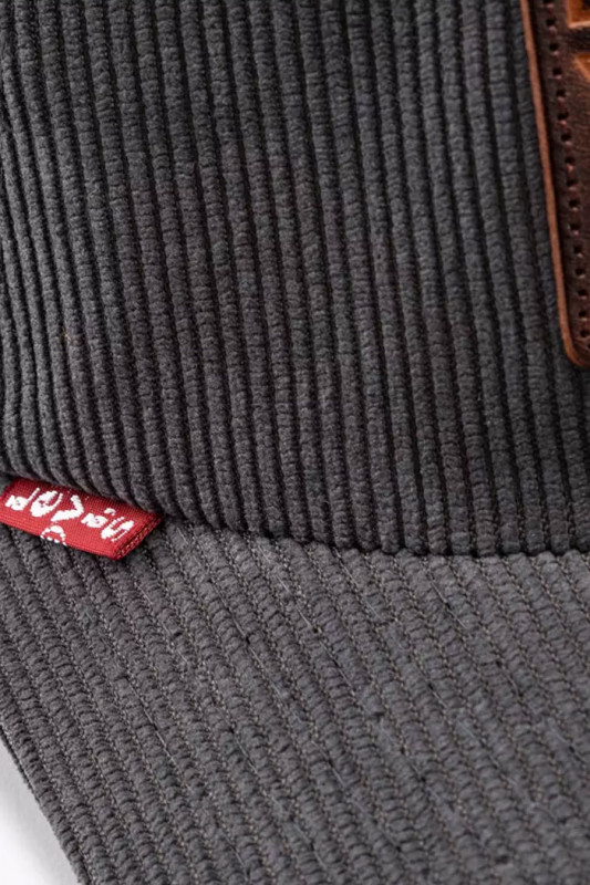 Casquette relaxed dad Heritage velours gris homme levi's