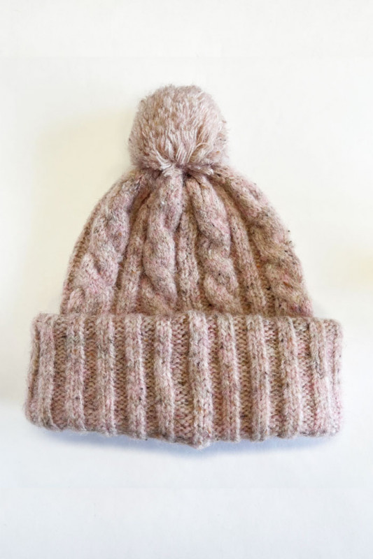 Bonnet pompon Backpatch rose femme Levi's