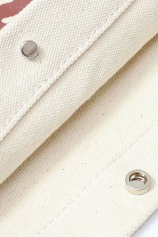 Tote bag Two Horse beige et bordeaux