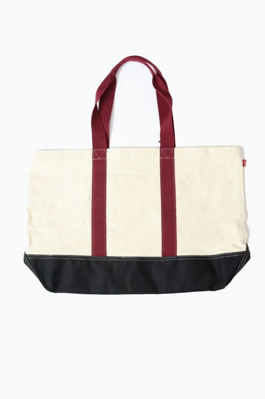Tote bag Two Horse beige et bordeaux