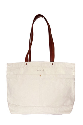 Sac cabas Héritage écru femme