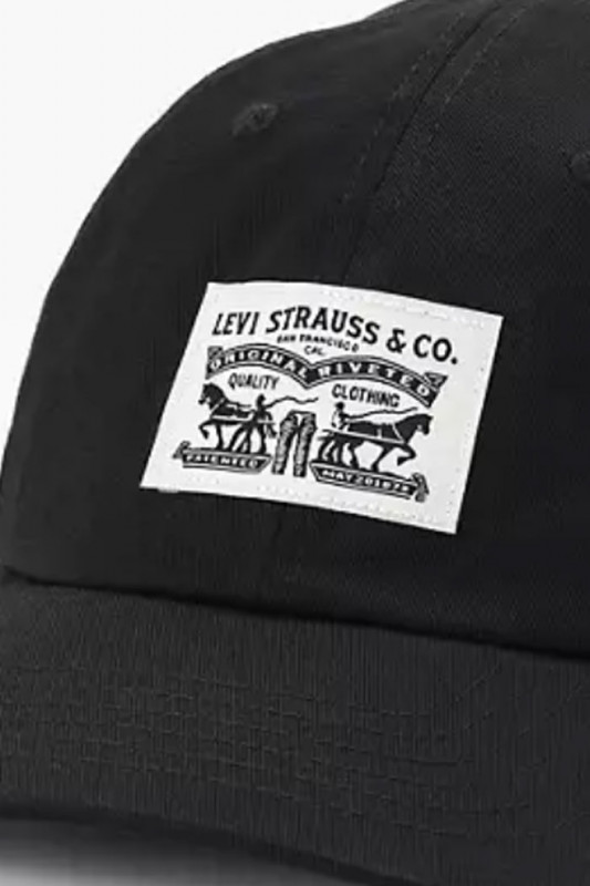 Casquette relaxed dad Heritage caviar noir