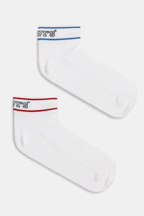 2 paires de chaussette mid cut blanches levi's