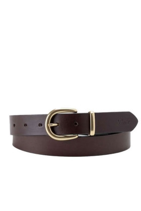 Ceinture Phoebe cuir marron femme
