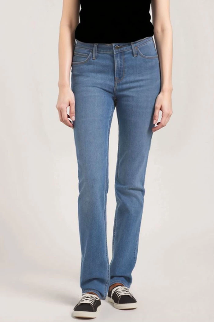 Jean Lee Dark Indigo Slim Droit - Taille 25/31 - Neuf Avec étiquettes, Pour Femme