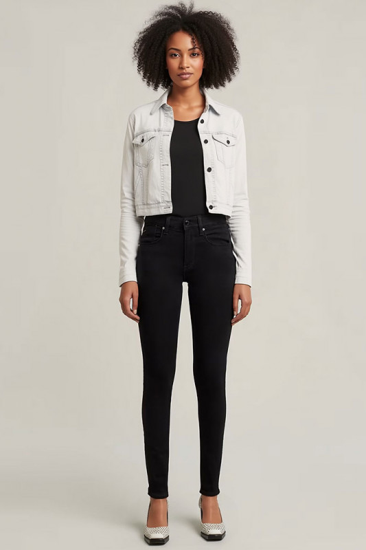 Jeans Lhana skinny pitch black G-star