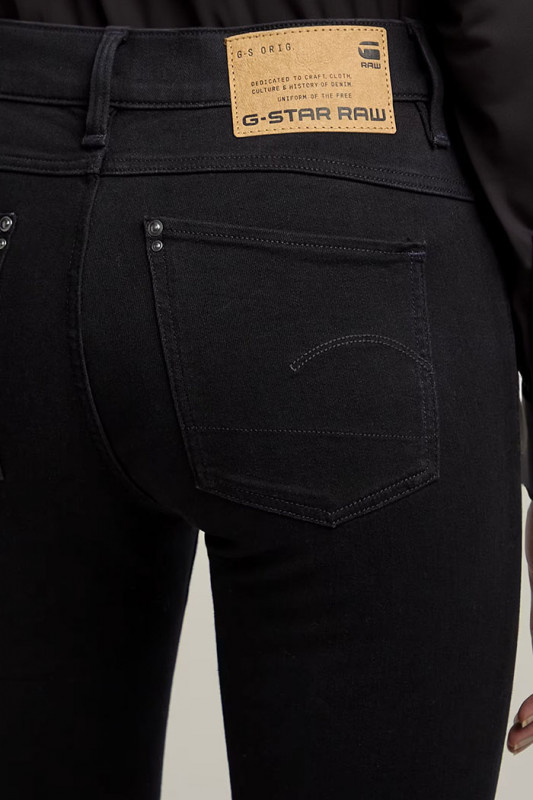 Jeans Lhana skinny pitch black femme G-Star