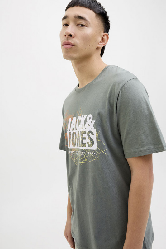 T-shirt logo Map vert agave j&j