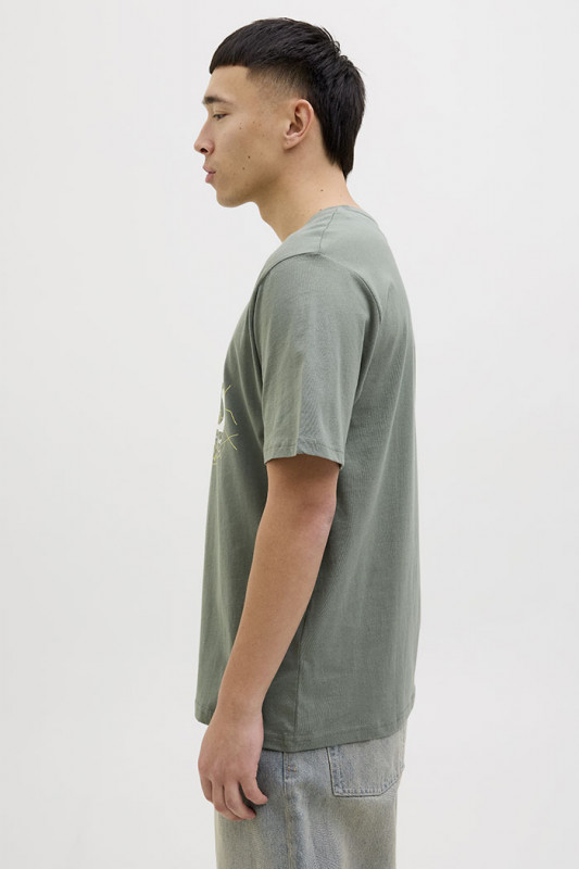 T-shirt logo Map vert agave 100% coton 