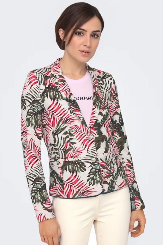 Blazer imprimé fantaisie Tadia