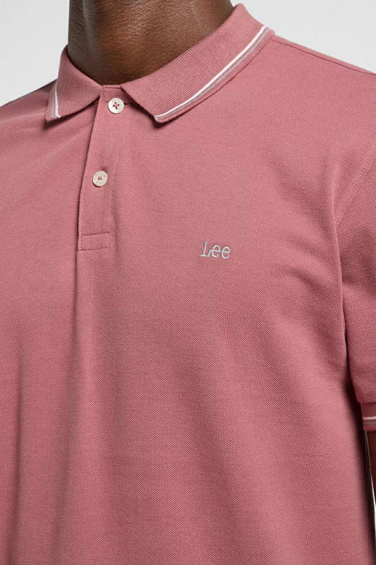 Pique Polo rose Lee