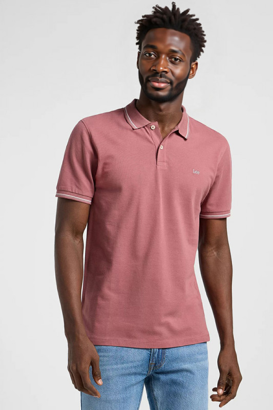 Pique Polo rose homme