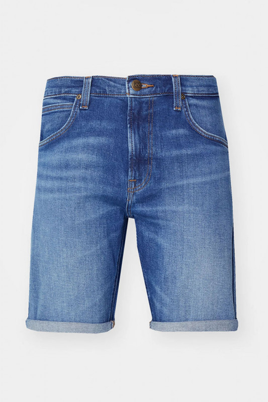 Short en jean denim Harvin Lee coton mélangé