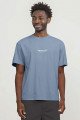 T-shirt bleu ciel en jesey de coton