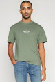 T-shirt vert en jesey de coton