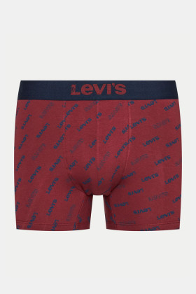 Lot de 2 boxers bleu marine et bordeaux
