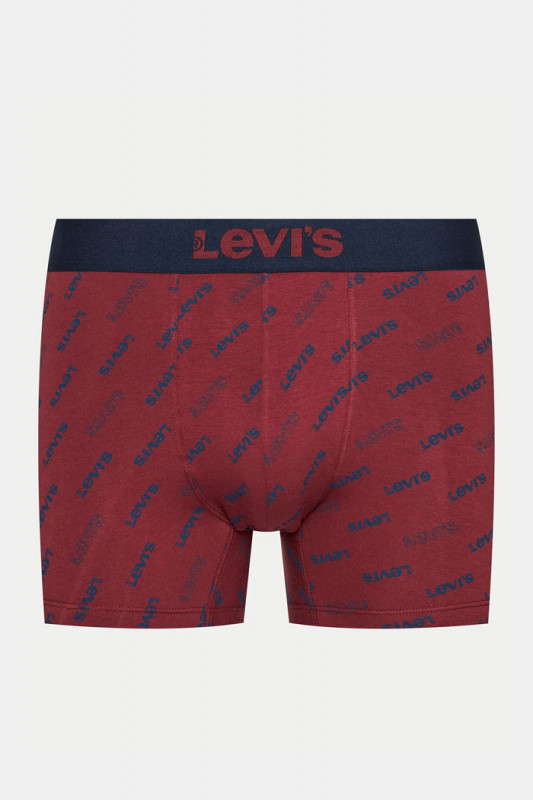 Lot de 2 boxers bleu marine et bordeaux