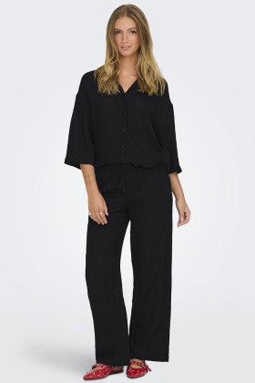 Chemise Uma noir coupe loose