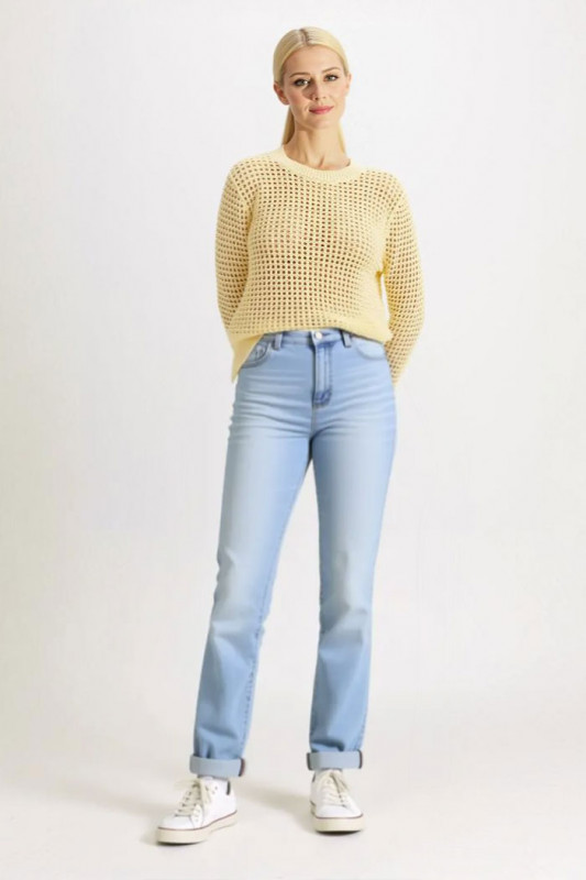 Pull jaune crocheté superbloom femme Levi's