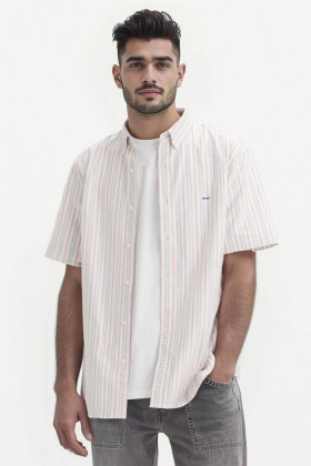 Chemise manches courtes Authentic à rayures homme