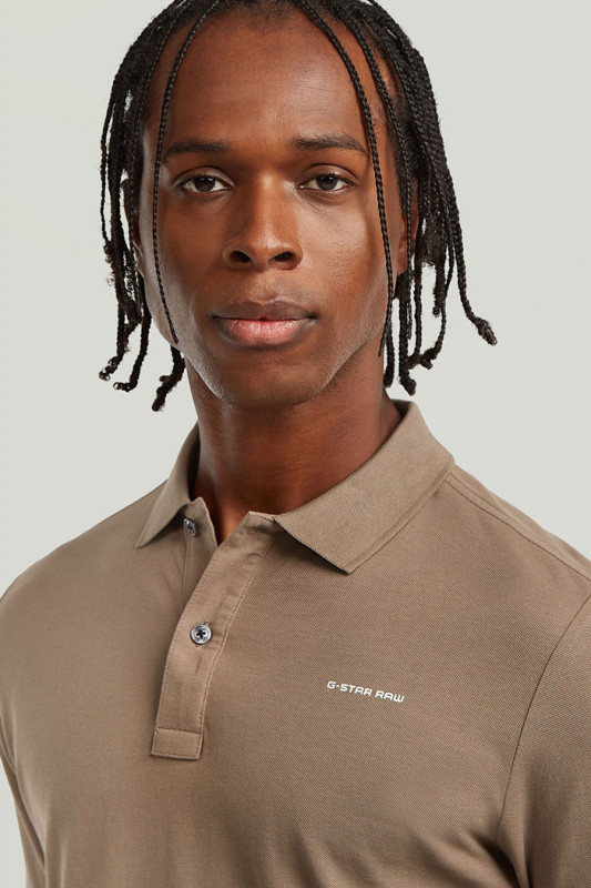 Polo Oluv slim marron G-Star