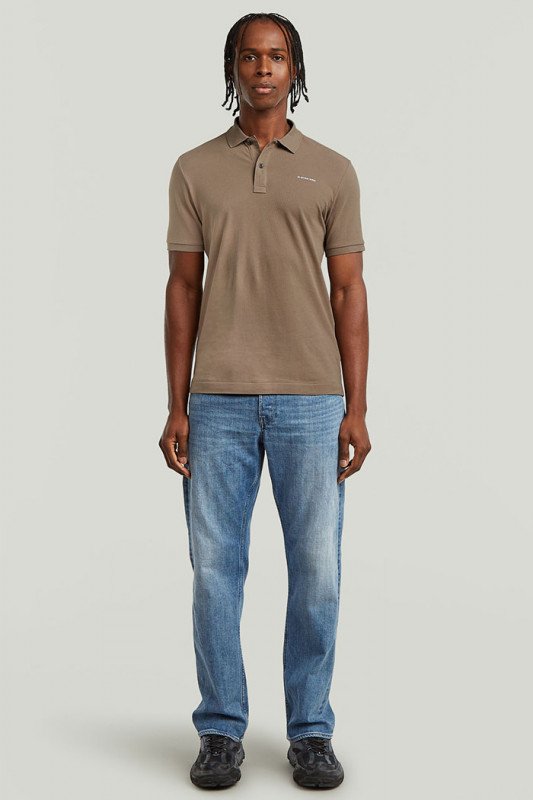 Polo Oluv slim marron 100% coton G-Star