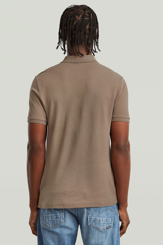 Polo Oluv slim marron
