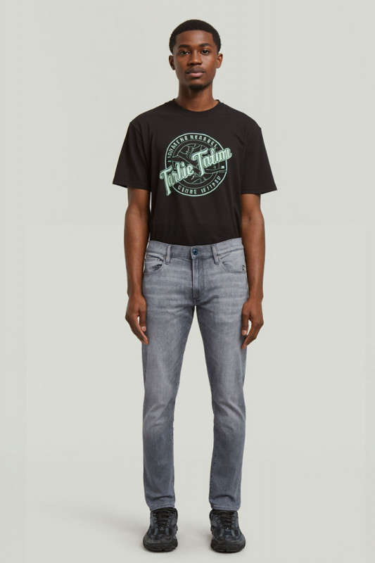 Jeans 3301 slim gris denim homme g-star