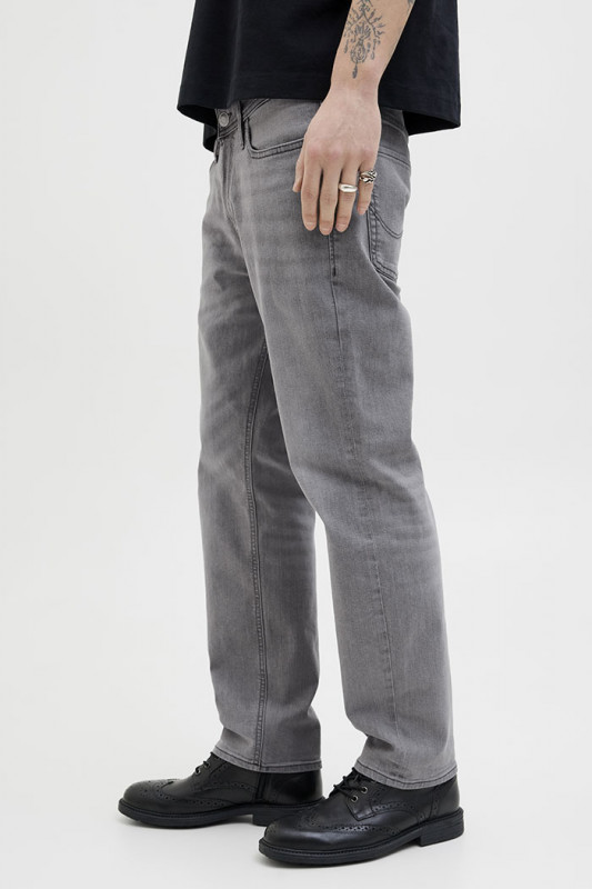 Jeans Original grey denim homme en coton mélangé