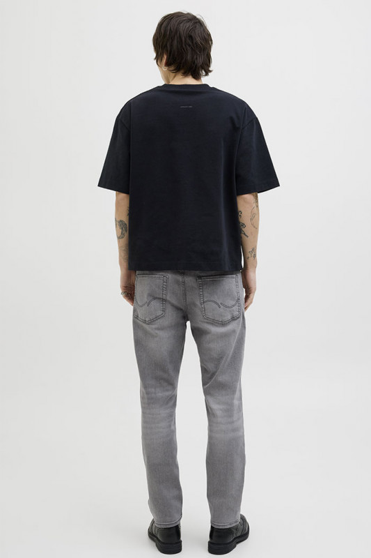 Jeans Original grey denim jack & jones en coton mélangé