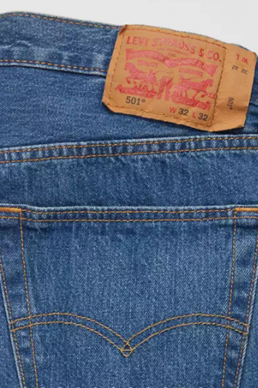 Jeans 501 original medium stonewash medium stonewash levi's 100% coton