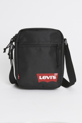Mini sacoche Crossbody noire homme