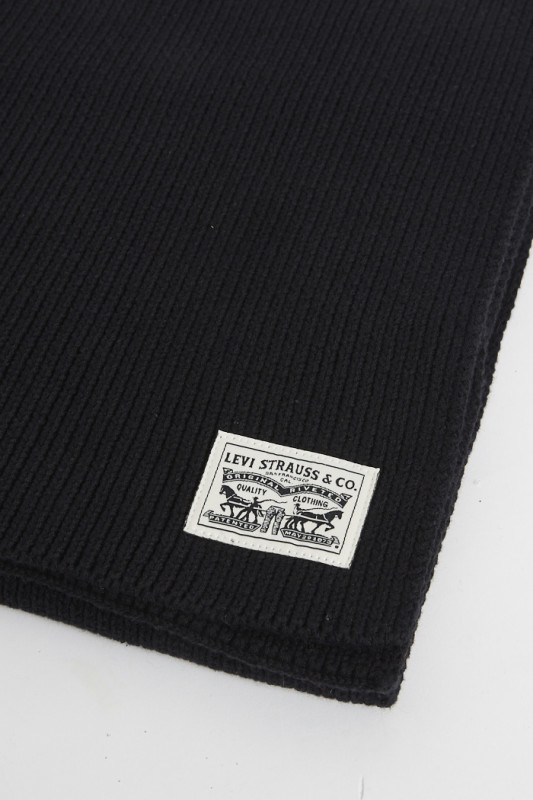 Echarpe Backpatch noire femme levi's