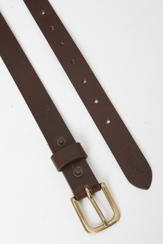 Ceinture Narrow marron en cuir