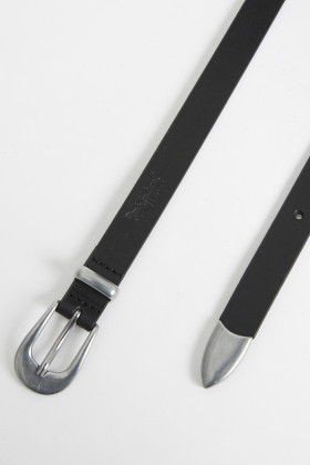 Ceinture Valérie en cuir noir