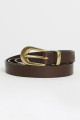 Ceinture Valérie en cuir marron