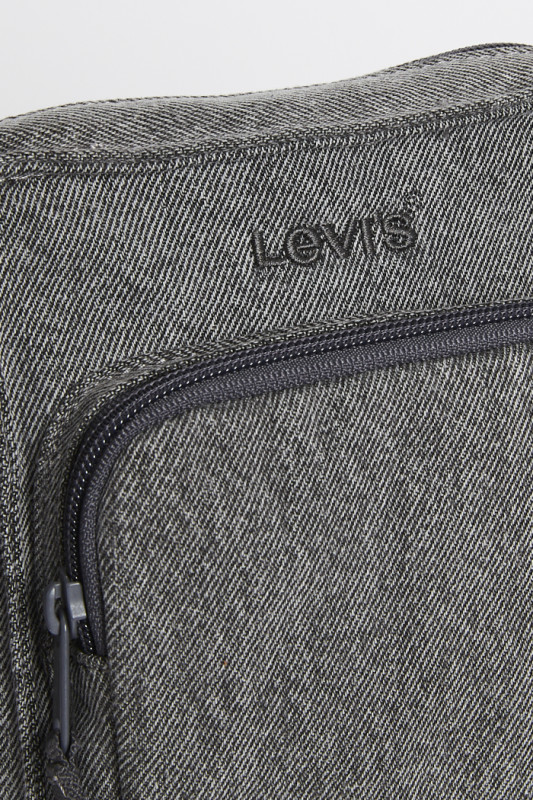 Petite pochette bandoulière en denim gris homme Levi's