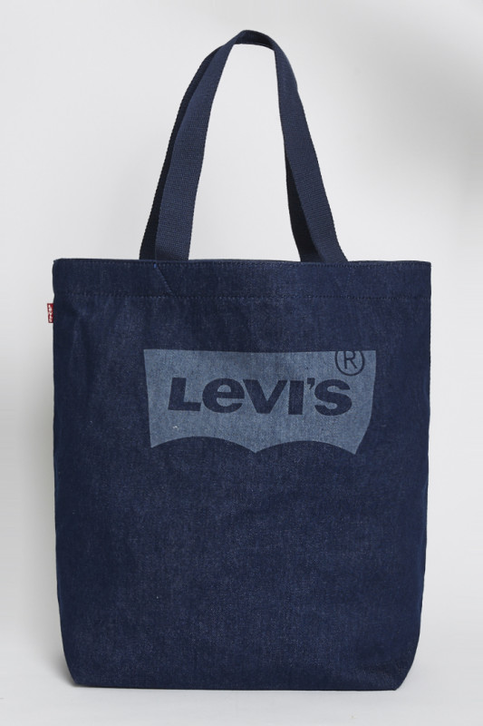 Tote bag Batwing en denim indigo femme