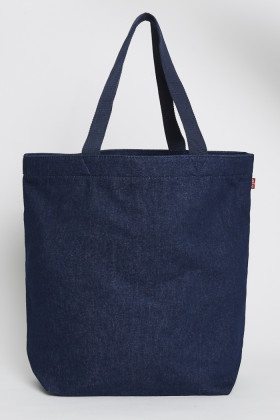 Tote bag Batwing en denim indigo