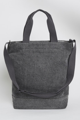 tote bar Icon gris denim