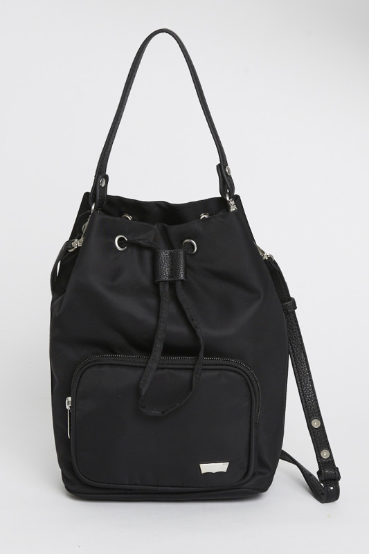 Sac seau noir femme