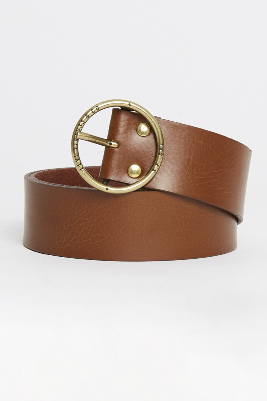 Ceinture Athena cuir marron femme levi's